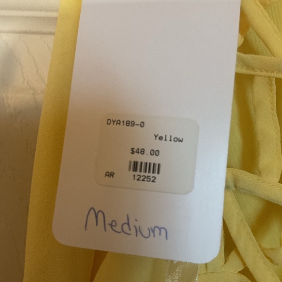 Sunny Yellow  Dress with Lattice Back - Picture 2 of 14